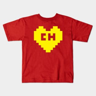 8Bit El Chapulín Heart Kids T-Shirt
